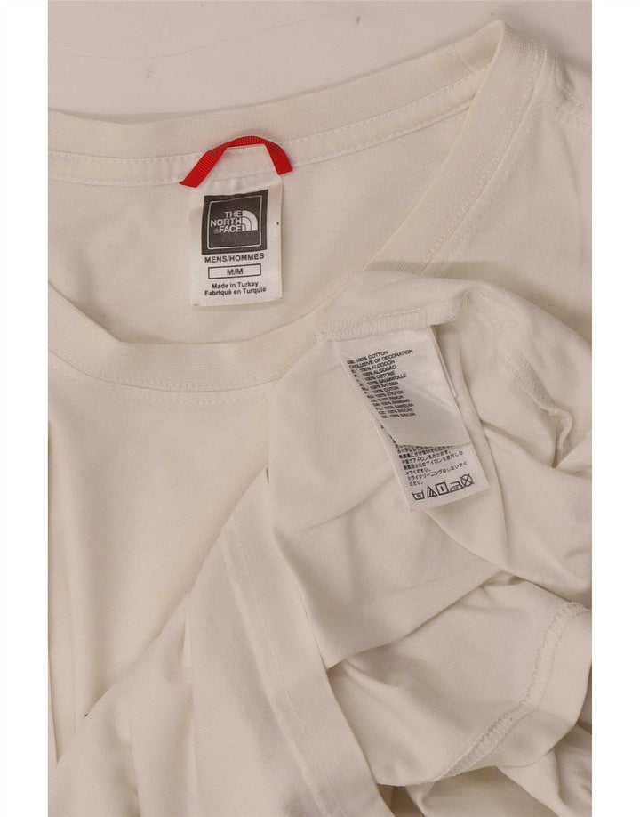 Мужская футболка The North Face Top из белого хлопка среднего размера