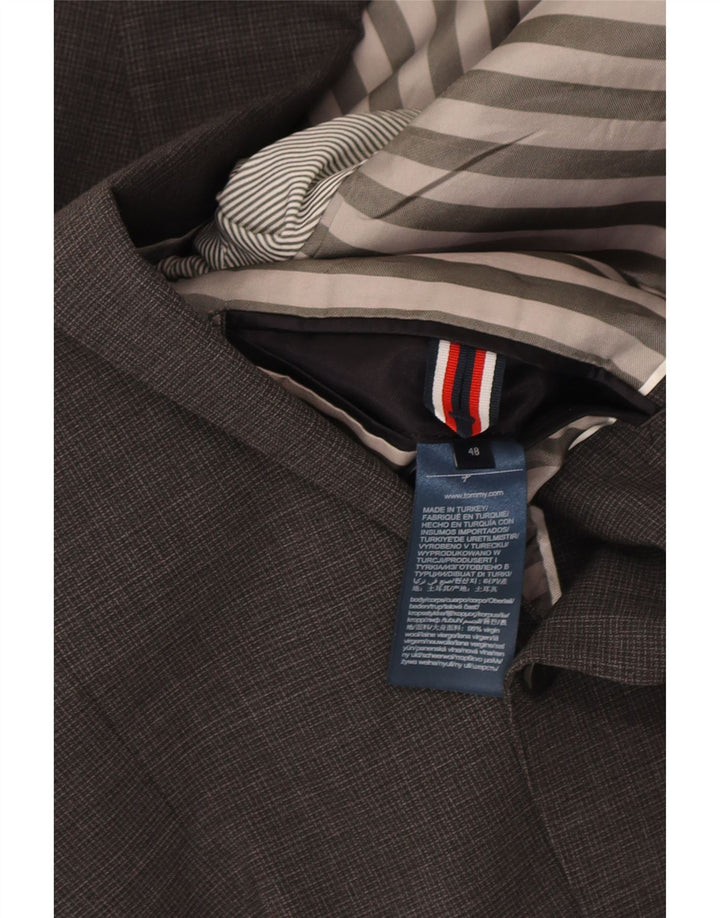 Мужской пиджак на двух пуговицах Tommy Hilfiger IT 48, средний серый, шерсть