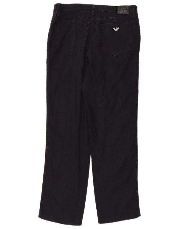 Armani Jeans Мужские прямые повседневные брюки W32 L30 Темно-синие хлопковые