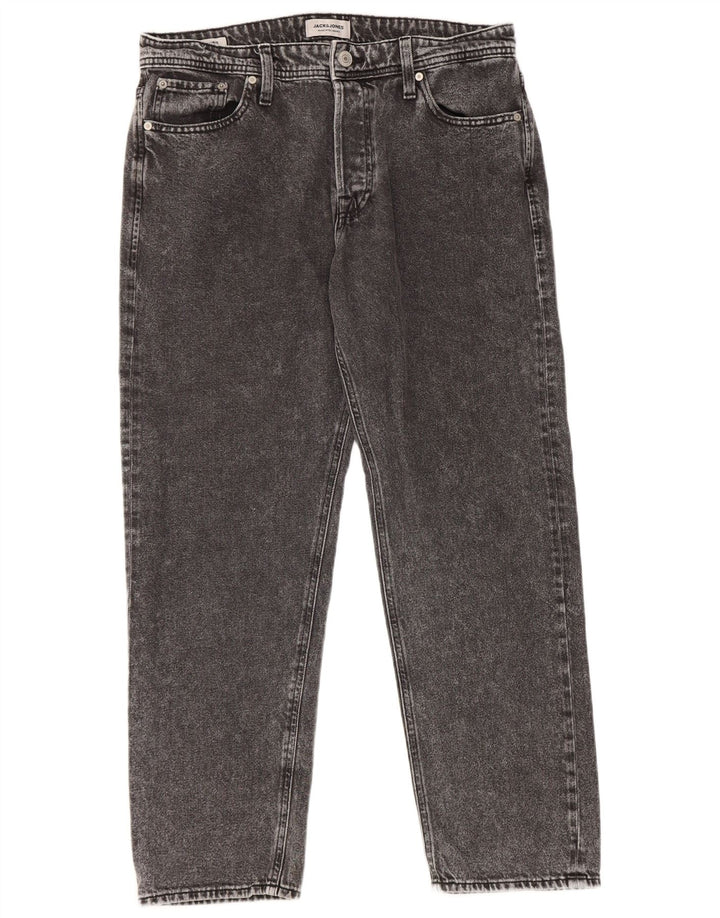 Мужские зауженные джинсы Jack & Jones W33 L30, серый хлопок