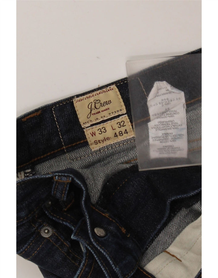 Мужские узкие джинсы J. Crew W33 L32, темно-синий хлопок