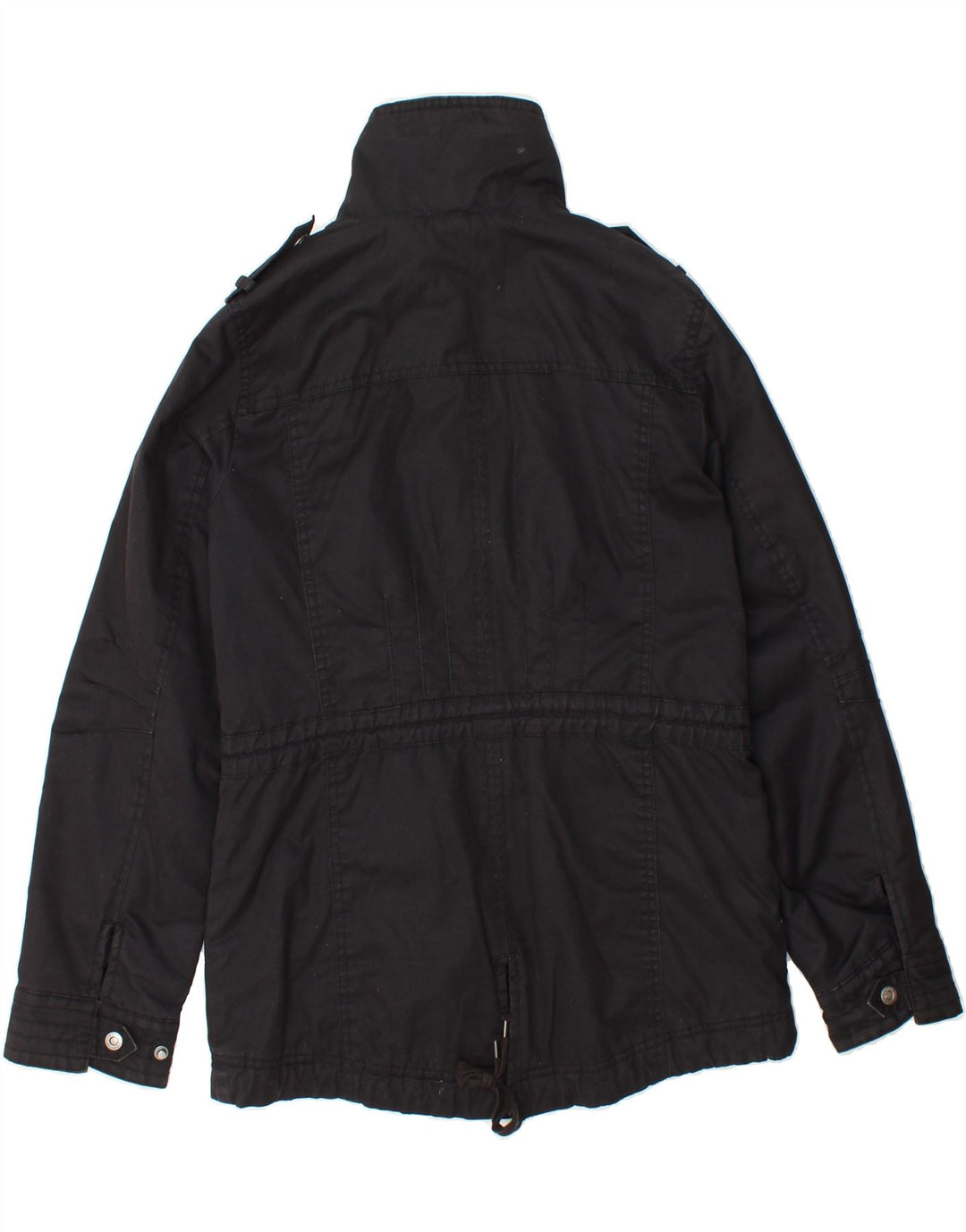 ESPRIT Womens Military Jacket UK 6 XS Black Cotton Vintage Esprit and Second-Hand Esprit from Messina Hembry 