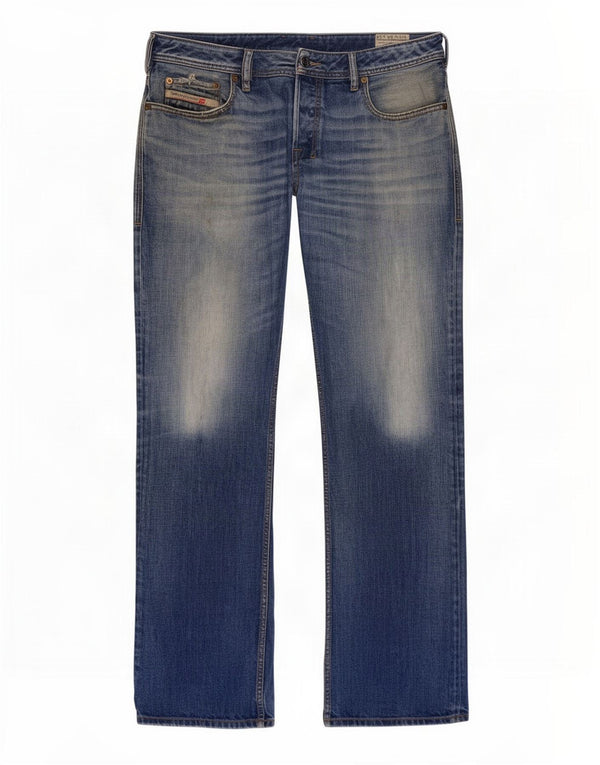 Мужские джинсы Diesel Zatiny Regular Bootcut W34 L32, синие, хлопок