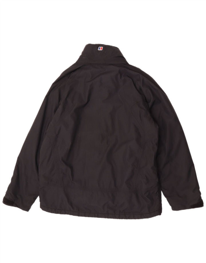 Berghaus Мужская дождевик с капюшоном UK 38 Средний Черный Нейлон