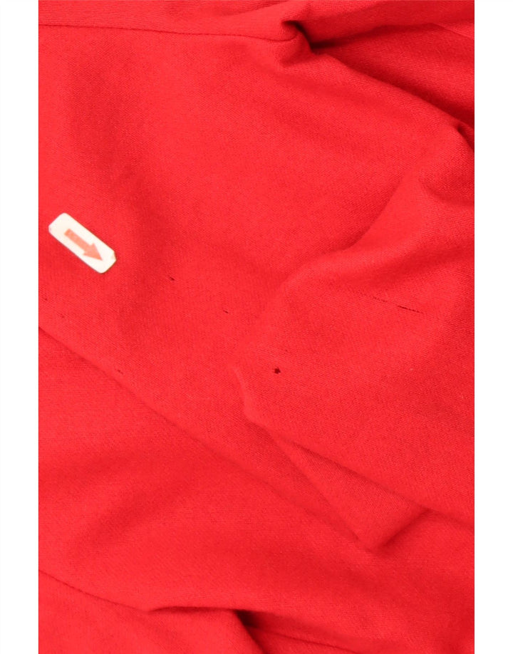 Легендарный женский удлиненный пиджак 1957 года IT 44, средний красный цвет с цветными блоками