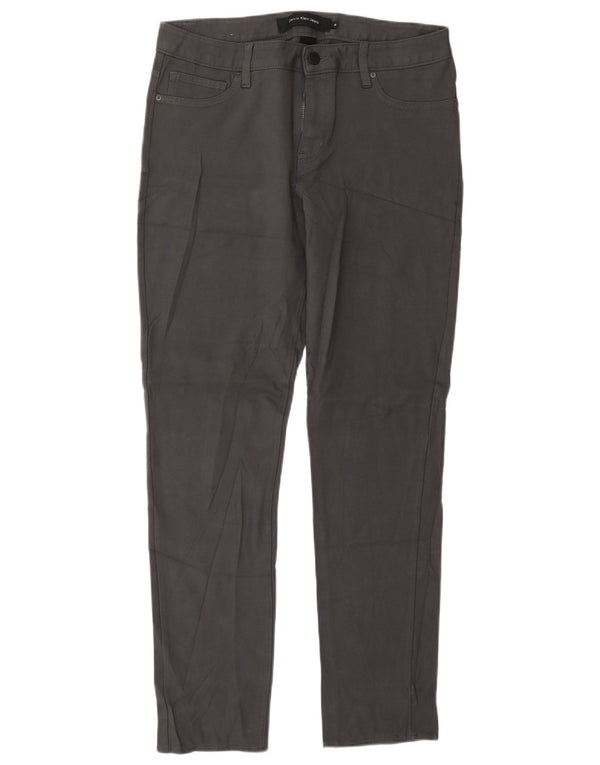 Женские узкие повседневные брюки Calvin Klein, размер США 12, большие W32 L32, серые, вискоза