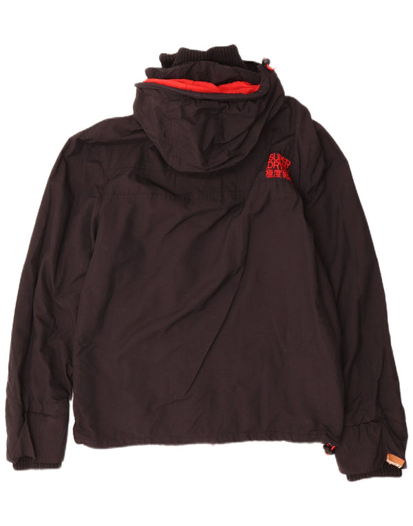 SUPERDRY Мужская ветровка с капюшоном The Windcheater UK 40, большая черная