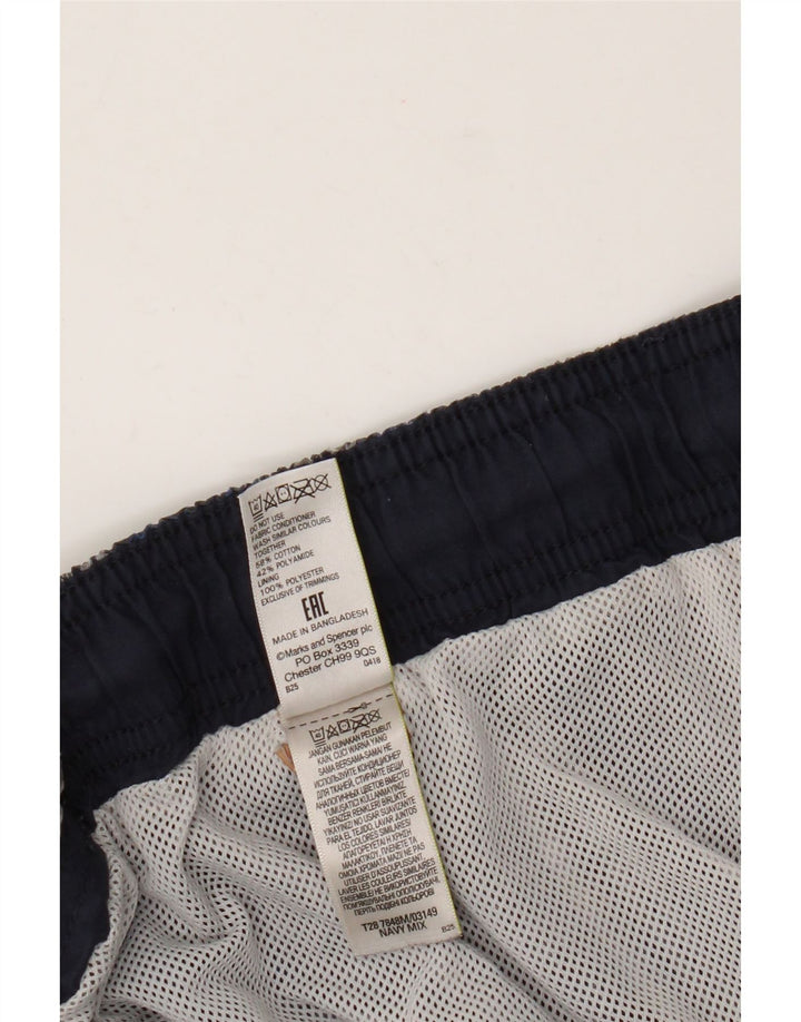Мужские шорты для плавания Marks & Spencer 2XL, хлопковые, синие в клетку