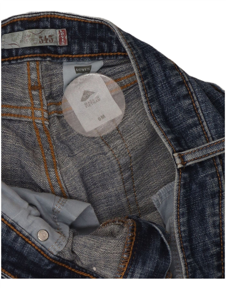 Женские джинсы Levi's 545 Low Bootcut США 6, средние W32 L28, синие, хлопок