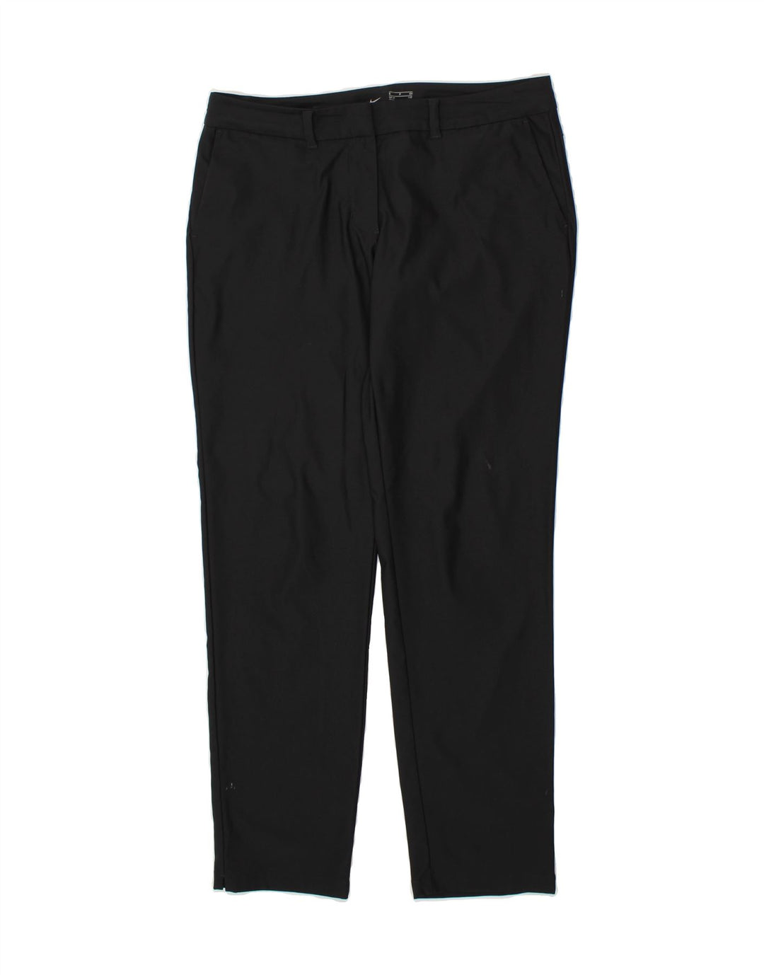 NIKE Womens Slim Chino Trousers UK 10 Small W32 L30  Black Polyester Vintage Nike and Second-Hand Nike from Messina Hembry 