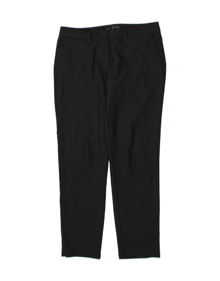 NIKE Womens Slim Chino Trousers UK 10 Small W32 L30  Black Polyester Vintage Nike and Second-Hand Nike from Messina Hembry 