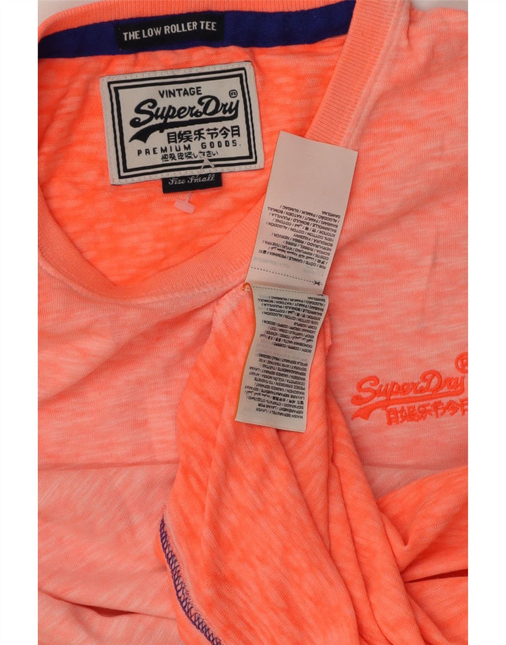 Мужская футболка Superdry, маленький оранжевый хлопок