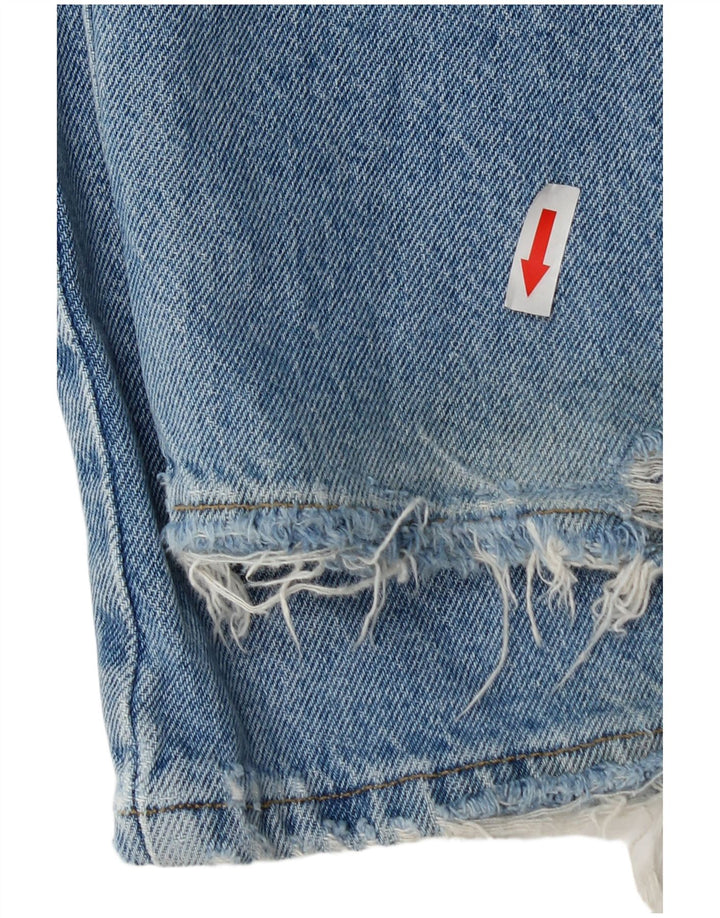 Женские свободные джинсы карго Zara EU 40, средние W30 L30, синие, хлопок