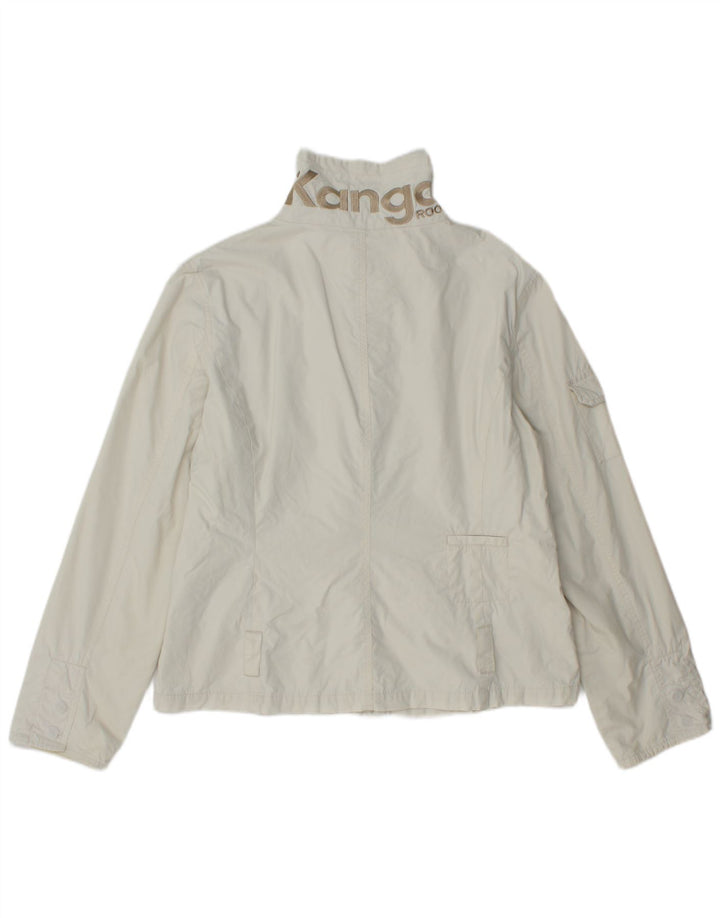Женский бомбер с графическим рисунком Kangaroos UK 18 XL, белый хлопок