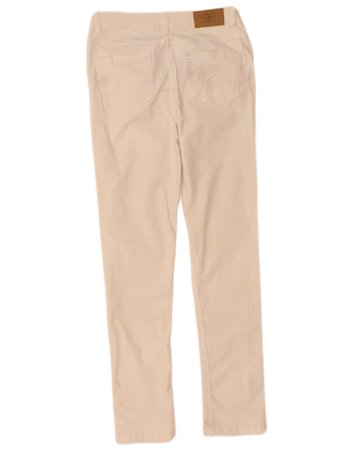 DACK'S Womens Slim Jeans IT 42 Medium W28 L29 Off White Cotton