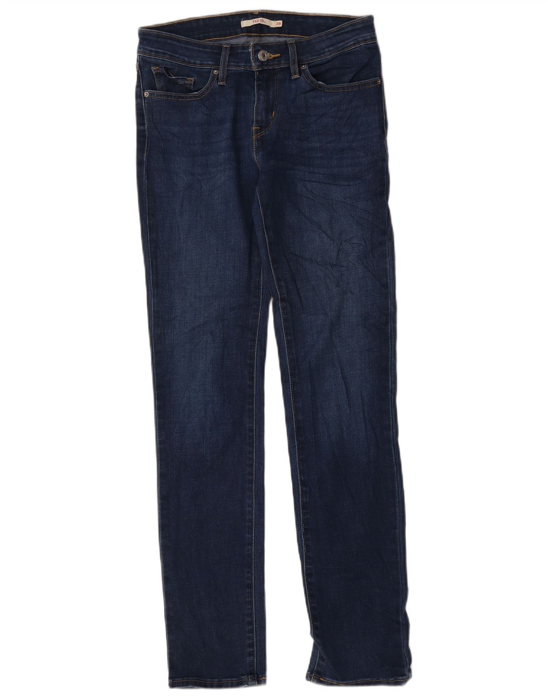 Женские узкие джинсы Levi's 712 W28 L31 синие, хлопок