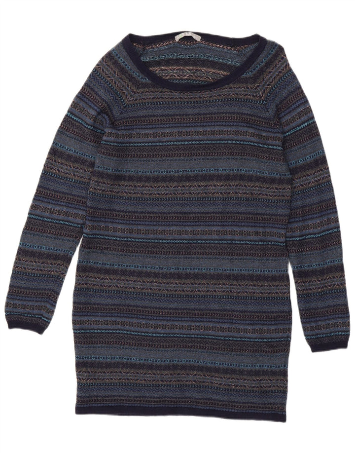 Женское платье-джемпер Marks & Spencer UK 14, средний темно-синий Fair Isle