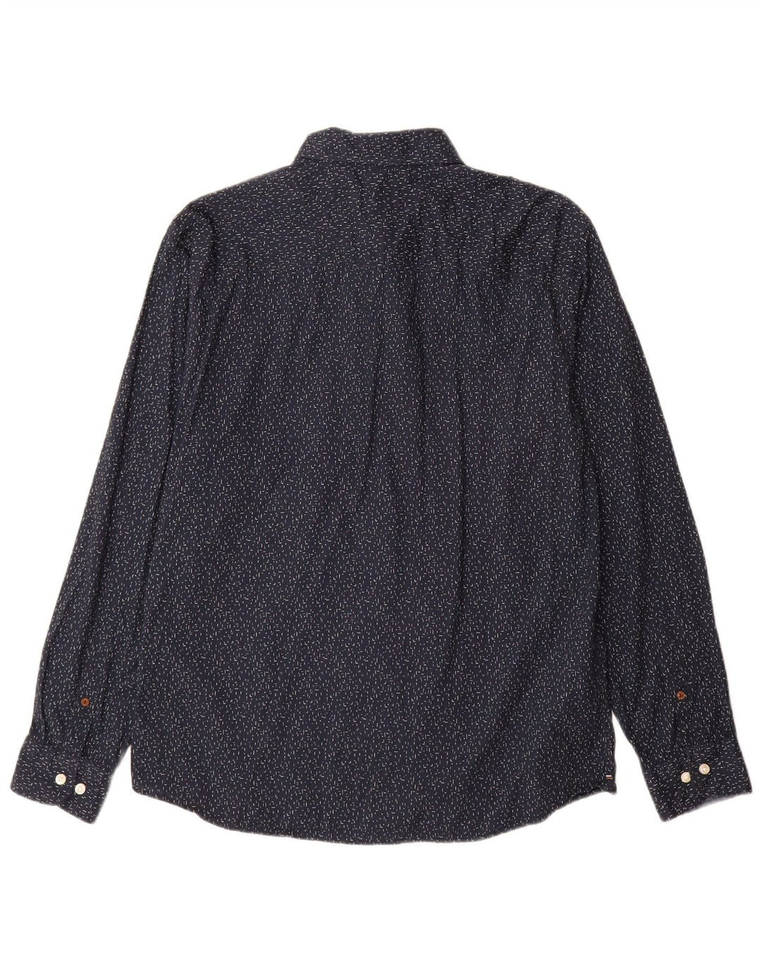 Мужская рубашка Jack & Jones XL, темно-синяя, хлопковая в крапинку