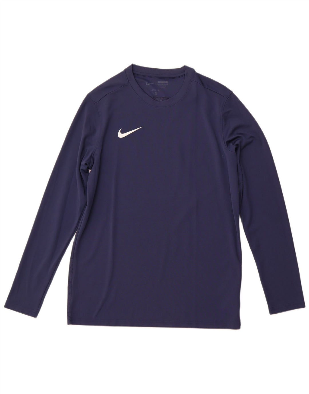 Мужской топ NIKE Dri Fit Slim Fit с длинными рукавами, большой размер, темно-синий, полиэстер