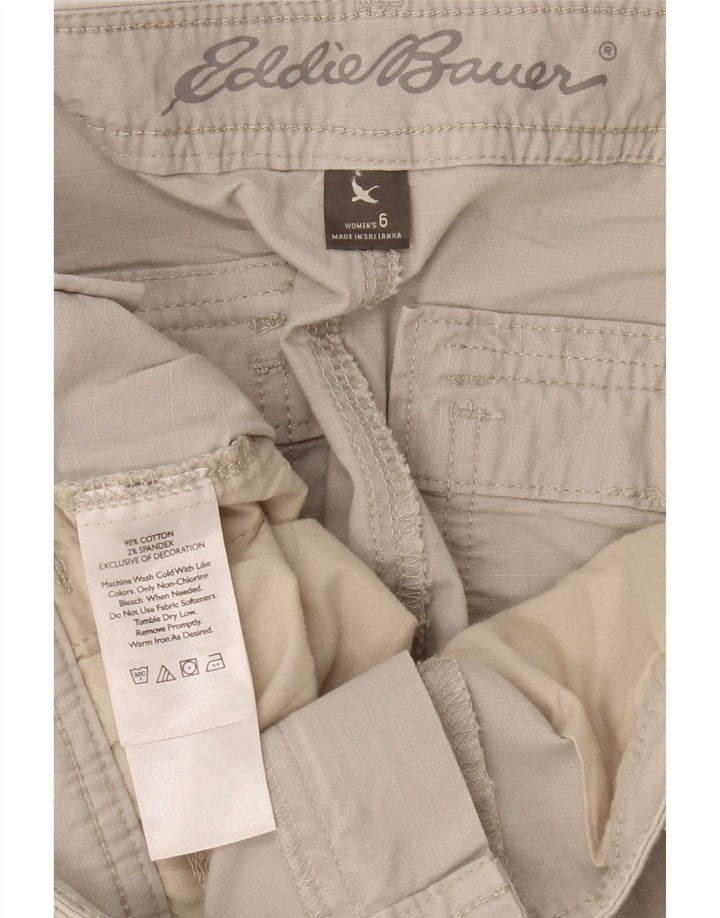 EDDIE BAUER Womens Cargo Shorts US 6 Medium W32  Beige Cotton Vintage Eddie Bauer and Second-Hand Eddie Bauer from Messina Hembry 