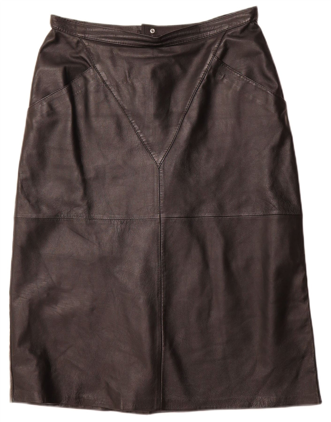 Юбка женская кожаная VINTAGE IT 44 Medium W32 Черная