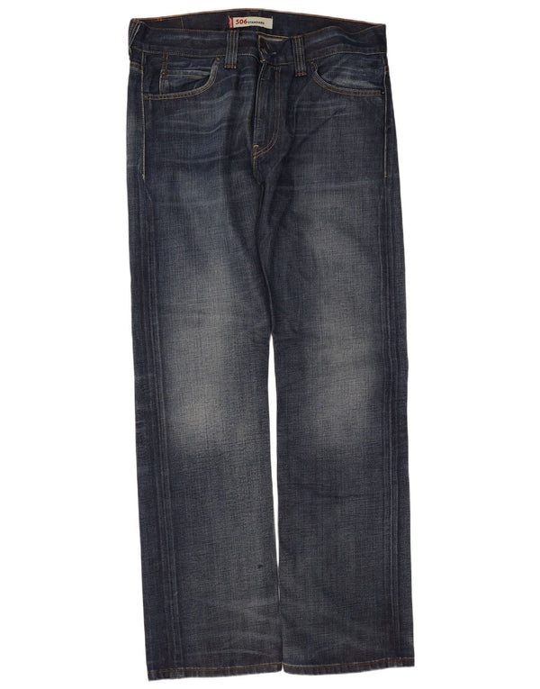 Мужские прямые джинсы Levi's 506 стандартного кроя W36 L34 синие, хлопок