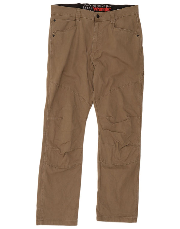 Мужские прямые брюки карго Wrangler W34 L32, бежевые, хлопок