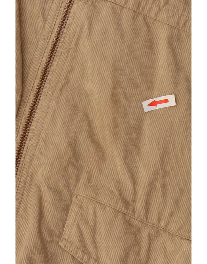 Мужская куртка-бомбер Zara UK 42 XL, бежевый хлопок