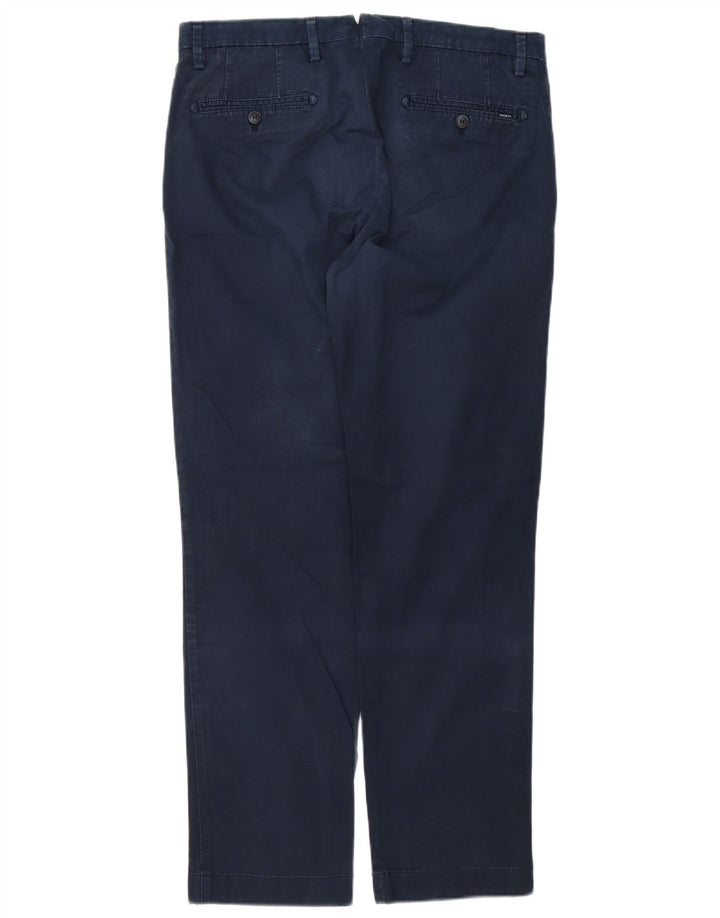Мужские прямые брюки-чиносы Hackett W34 L32 темно-синие, хлопок