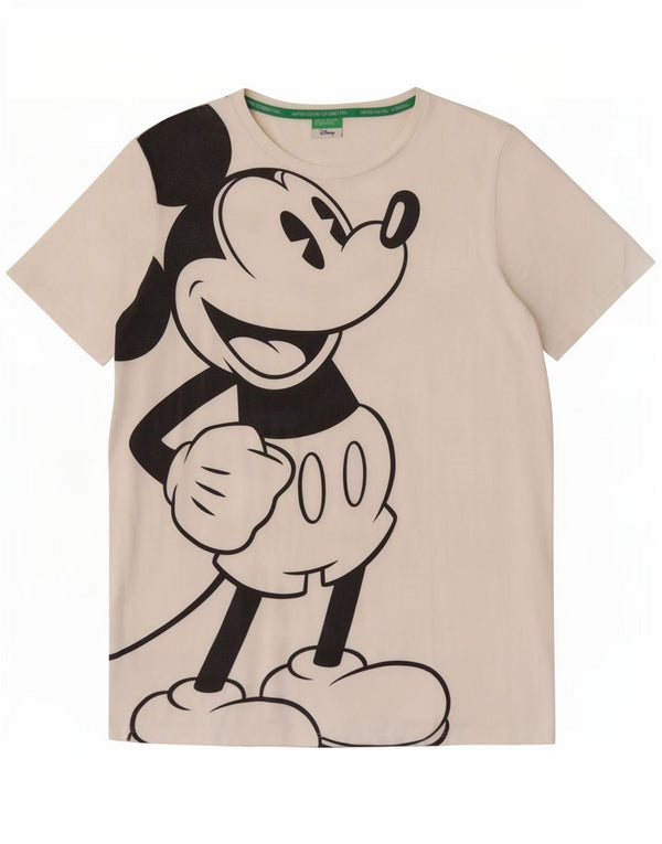 Женская футболка Benetton с рисунком Disney Top UK 14, большой белый хлопок