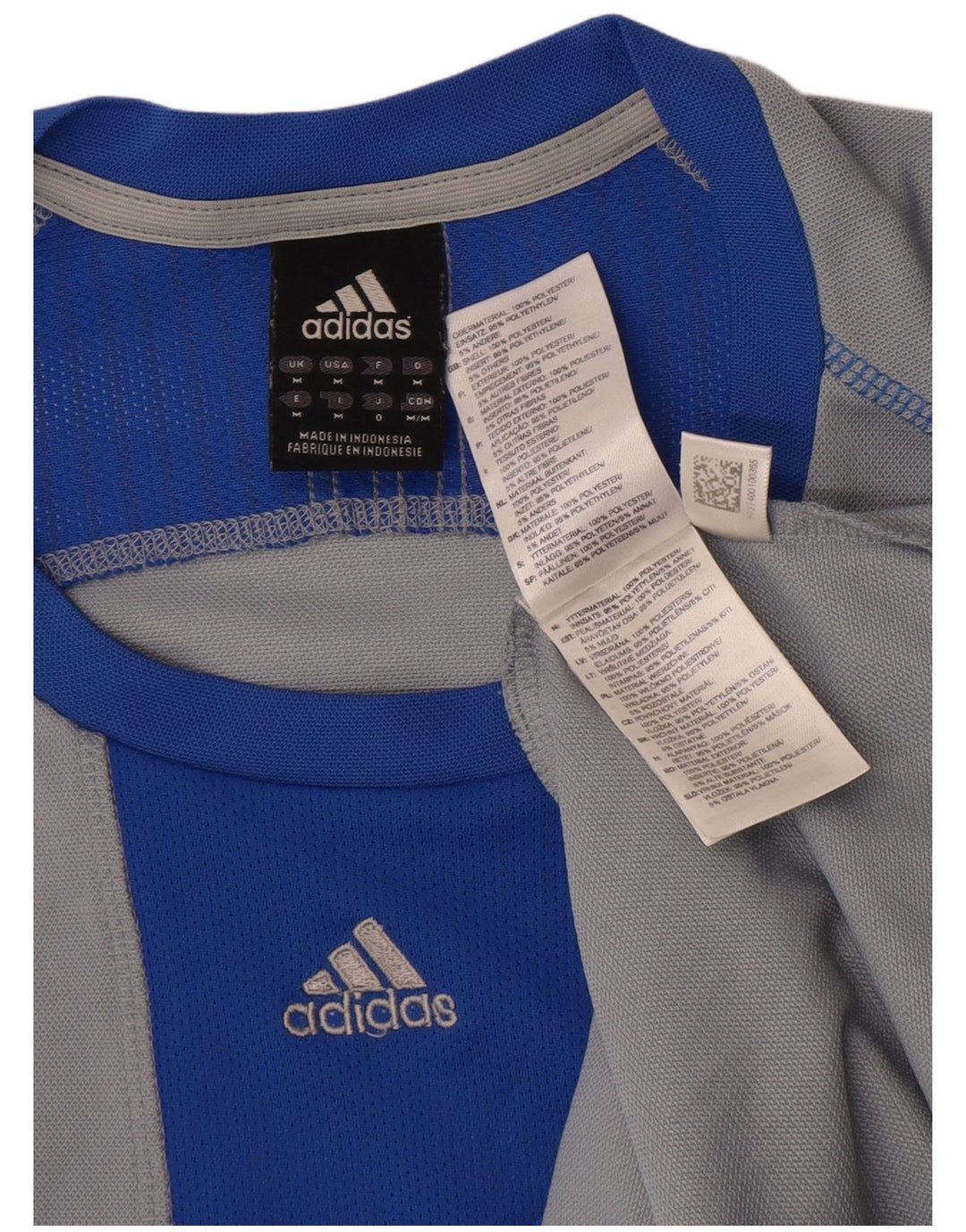 Мужская футболка Adidas Climacool, верх среднего серого цвета, полиэстер с цветными блоками