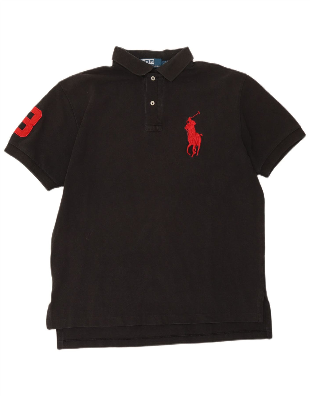 Мужская рубашка с рисунком Polo Ralph Lauren, средний черный хлопок