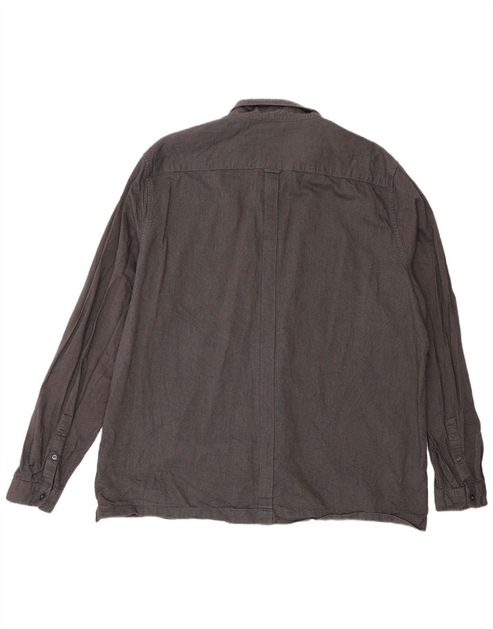 Мужская рубашка Fred Perry 2XL серая, хлопок