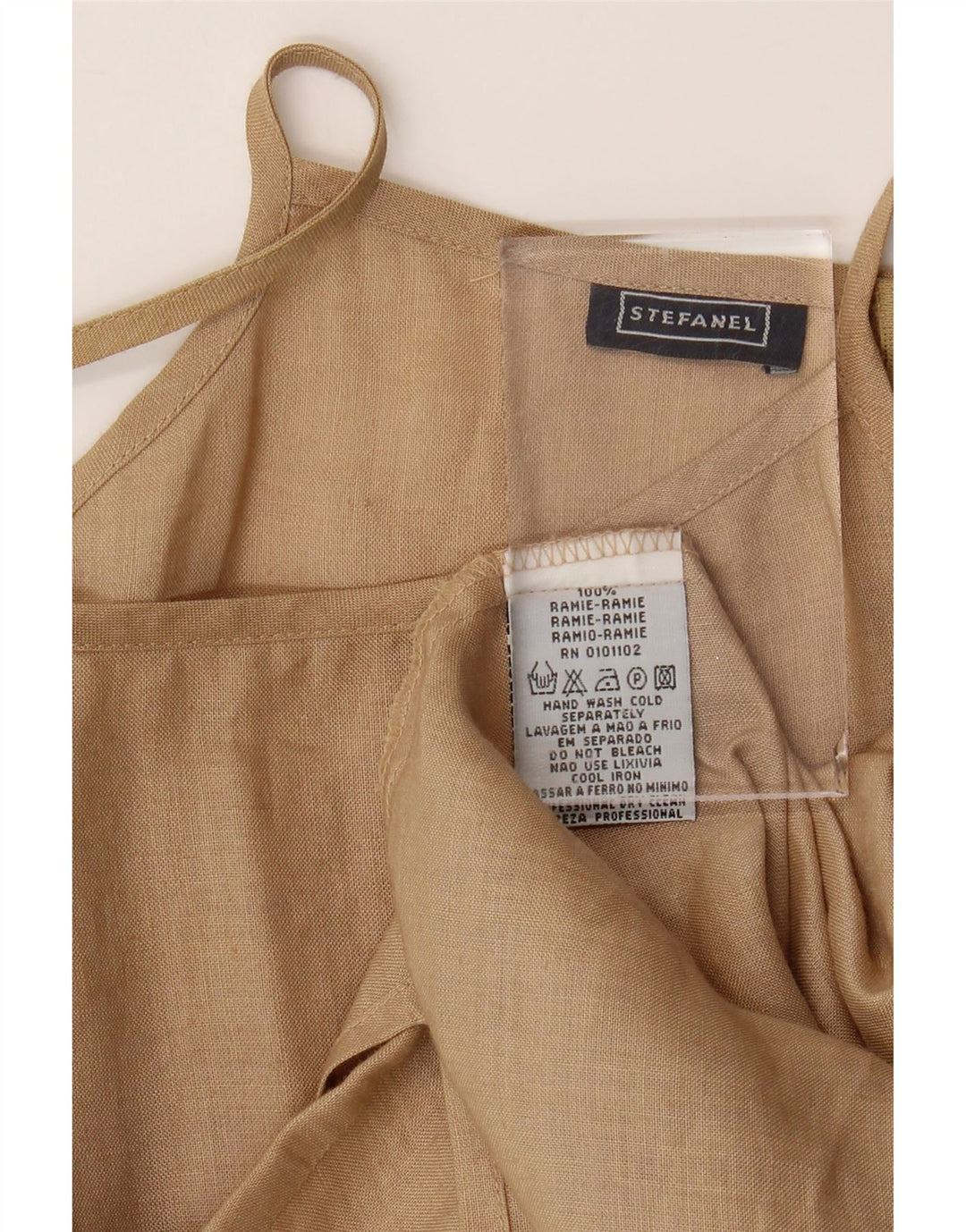 Сарафан женский STEFANEL UK 8 маленький бежевый рами