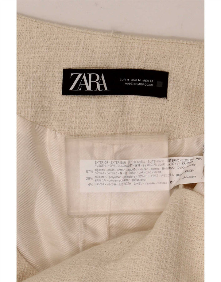 Женский жилет Zara UK 12, средний бежевый, хлопок
