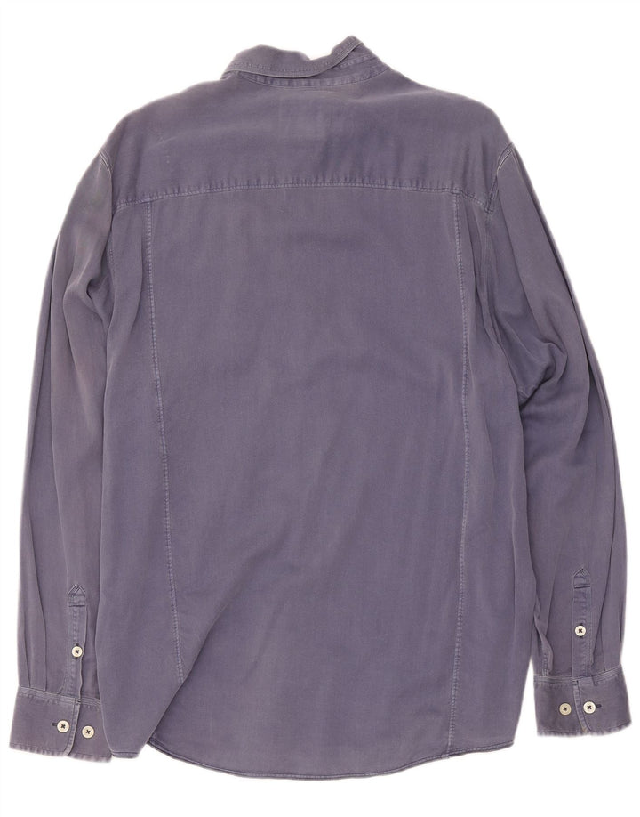 Мужская рубашка Tommy Bahama, темно-синяя, хлопковая, большая
