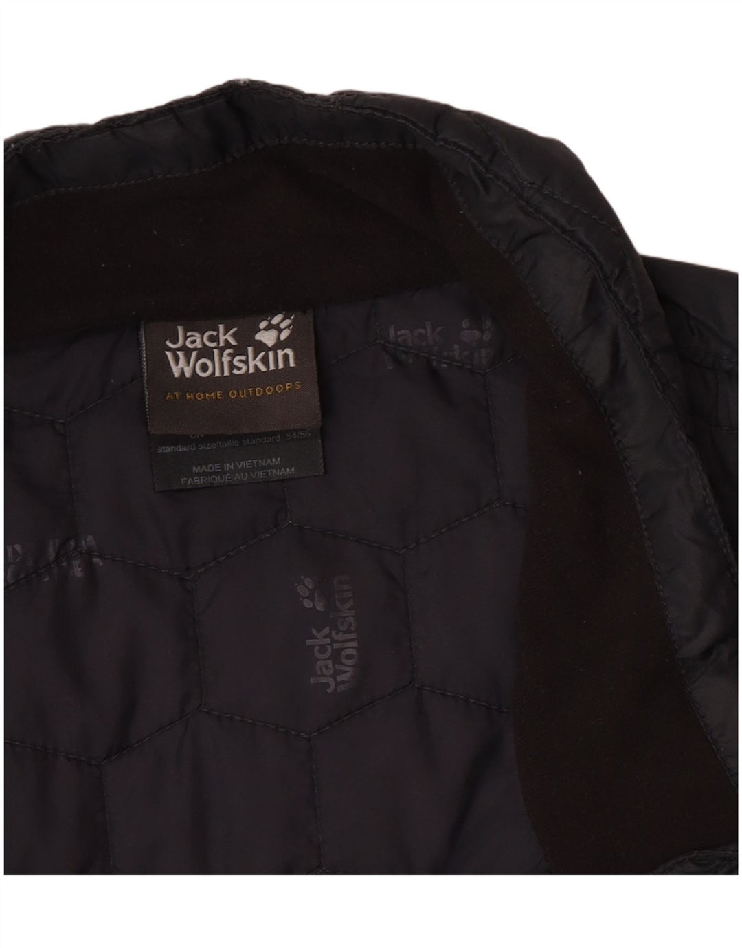 Мужская стеганая куртка с подкладкой Jack Wolfskin UK 44/46 XL серая с цветными блоками