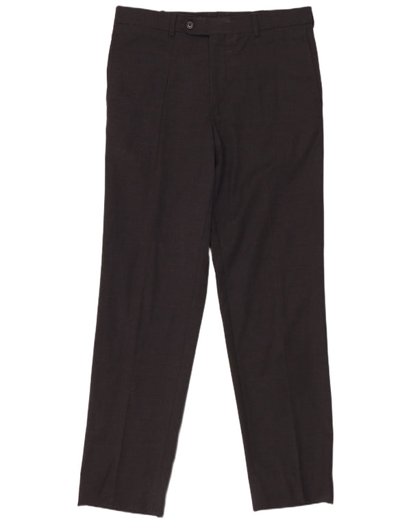 Мужские прямые костюмные брюки Regent Fit Brooks Brothers W34 L34 серые, шерстяные