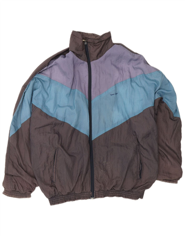 Мужской спортивный костюм VINTAGE Top Jacket XL Серый с цветными блоками