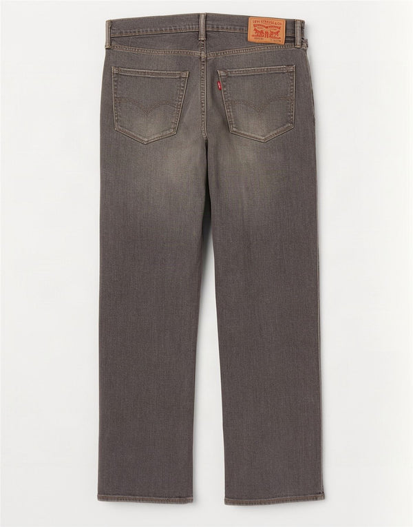 Мужские прямые джинсы Levi's 504 W36 L34 серые, хлопок