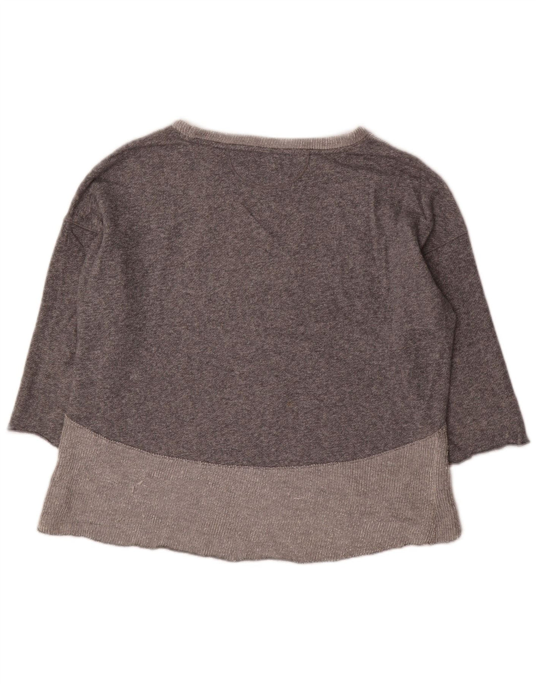 CALVIN KLEIN Женский топ с длинным рукавом UK 18 XL Серый с цветными блоками