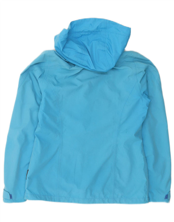 Женская дождевик с капюшоном Schoffel UK 10, маленький синий, полиэстер