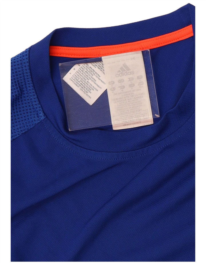 Мужская футболка Adidas Top Medium Blue из полиэстера