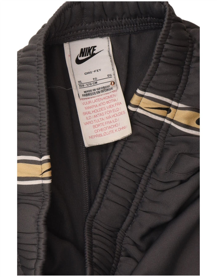 Спортивные брюки с графическим рисунком NIKE для мальчиков, джоггеры, 13–14 лет, XL, серые