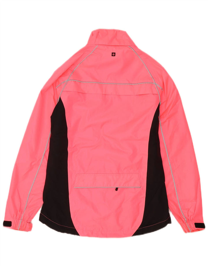Женская дождевик Mountain Warehouse UK 6 XS, розовый полиэстер с цветными блоками