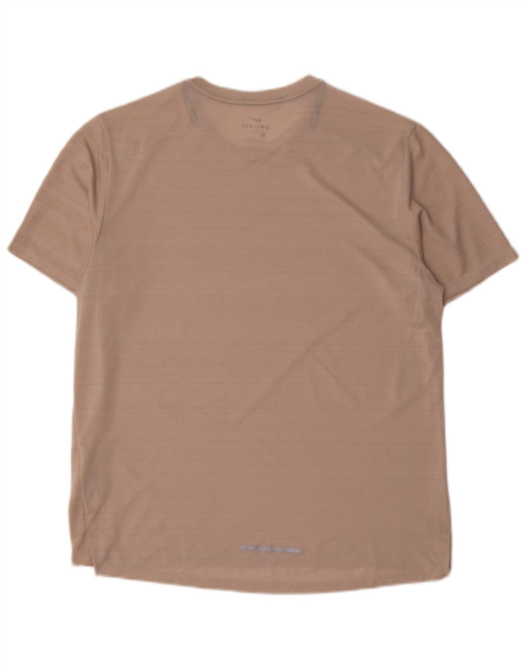 Мужская футболка Nike Dri Fit из полиэстера с большой розовой полоской