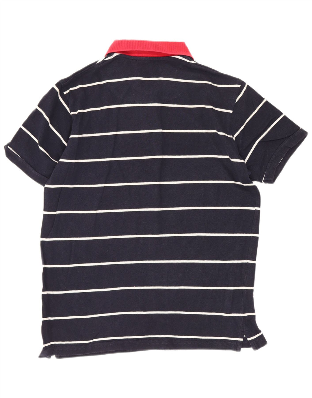 Trussardi Mens Polo Shirt Small Navy Blue Striped