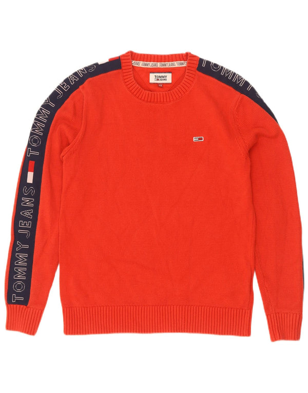 Мужской джемпер с круглым вырезом Tommy Hilfiger XS, красный хлопок