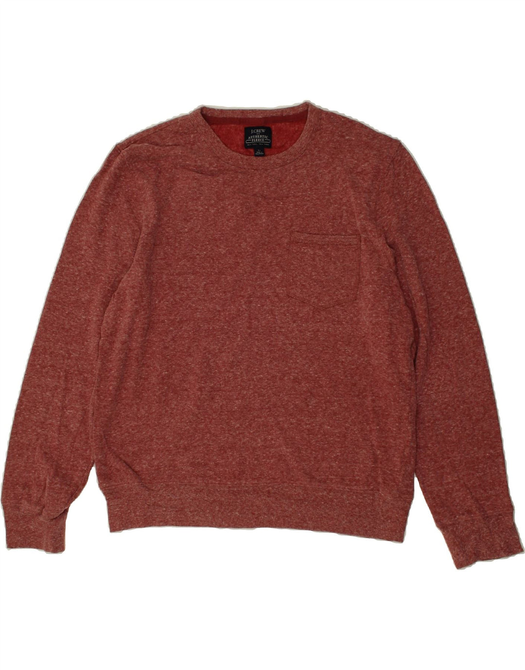 J. CREW Womens Crew Neck Jumper Sweater UK 14  Medium Red Cotton Vintage J. Crew and Second-Hand J. Crew from Messina Hembry 