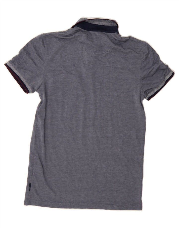 TED BAKER Mens Polo Shirt Size 2 Small Navy Blue Modal Vintage Ted Baker and Second-Hand Ted Baker from Messina Hembry 